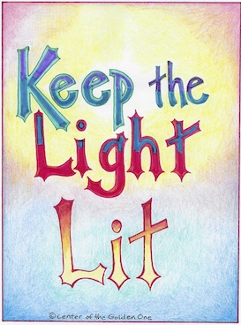 Keep The Light Lit Sticker