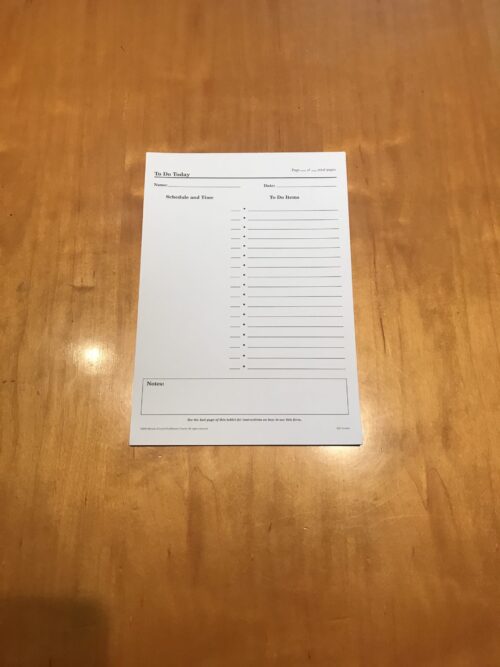 To Do Today Pad